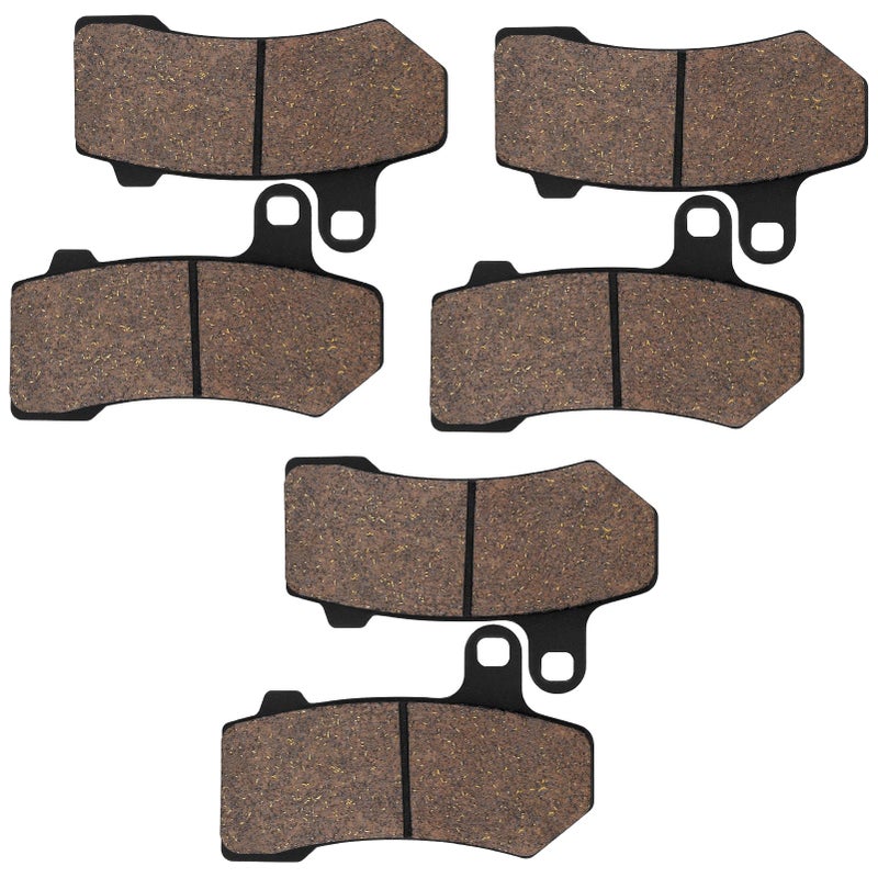 Cyleto Brake Pads for Harley Davidson Touring FLHTC Electra Glide Classic 2008-2012 / FLHTCU Ultra Classic Electra Glide 2008-2017 Front and Rear - Image 1
